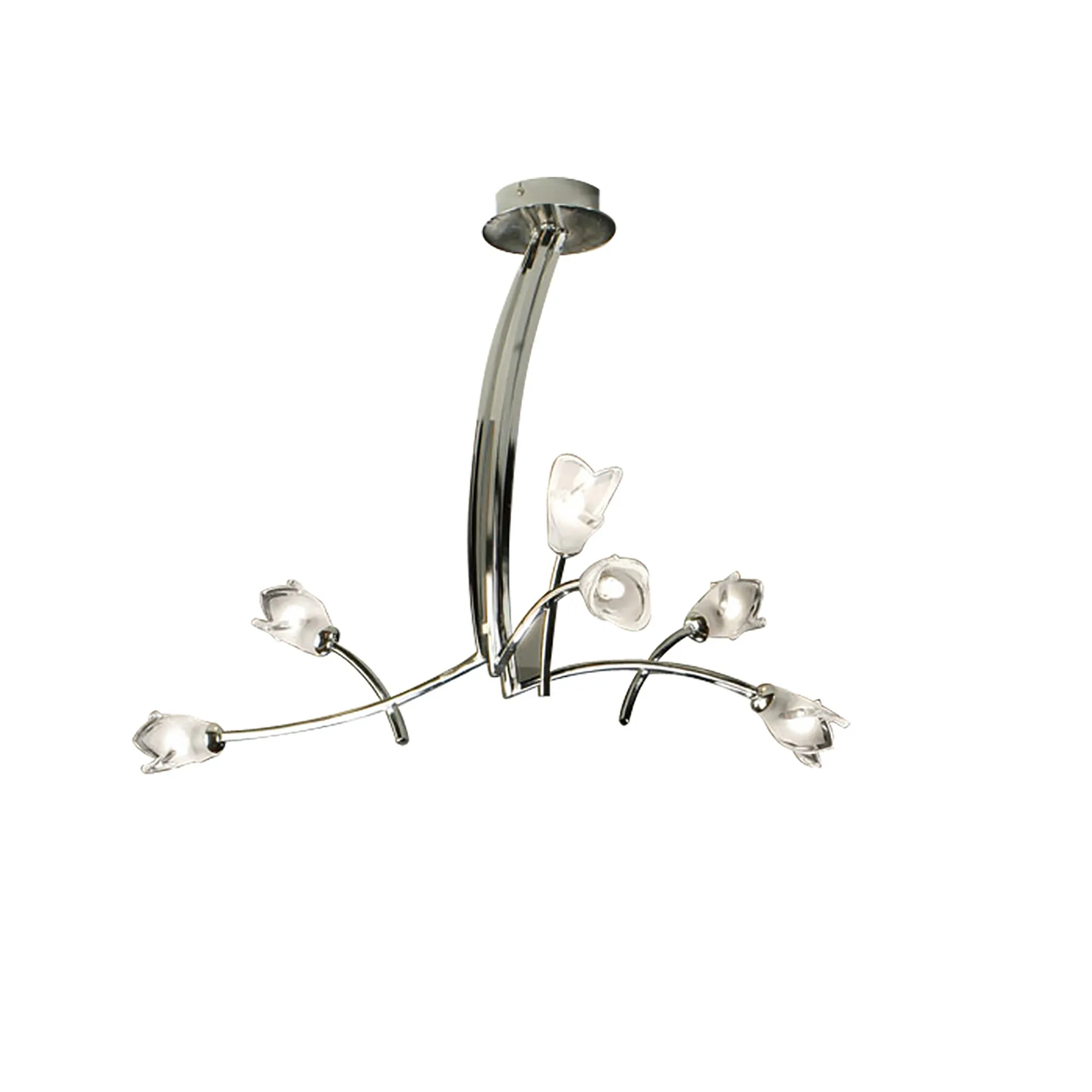Pietra Polished Chrome Ceiling Lights Mantra Multi Arm Fittings